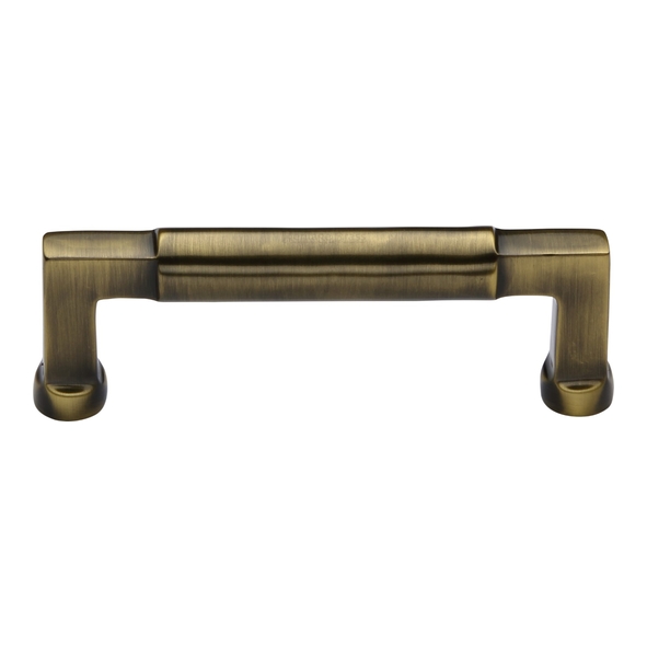 C0312 101-AT • 101 x 117 x 40mm • Antique Brass • Heritage Brass Bauhaus Cabinet Pull Handle